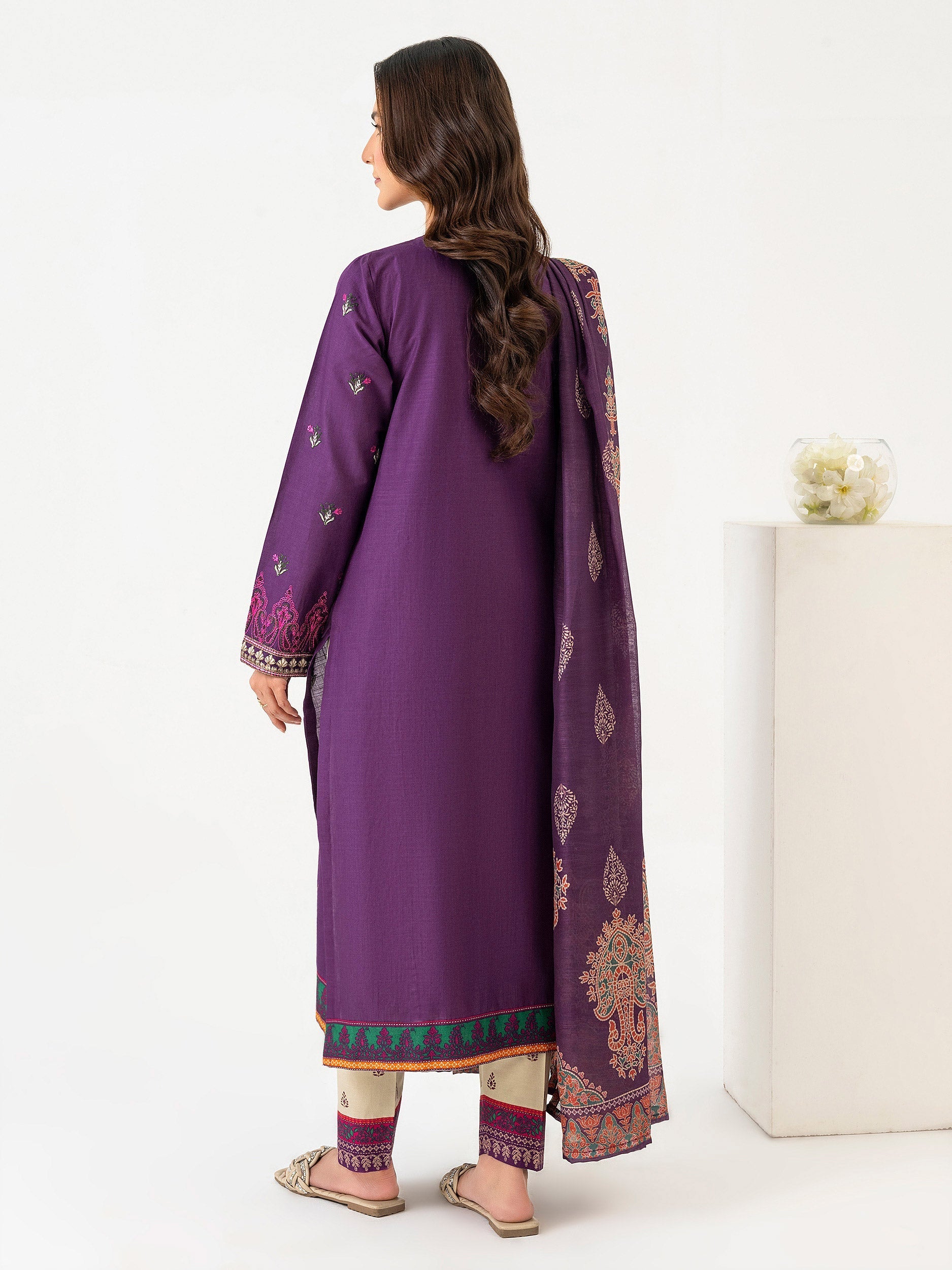 3 Piece Lawn Suit-Embroidered (Pret)